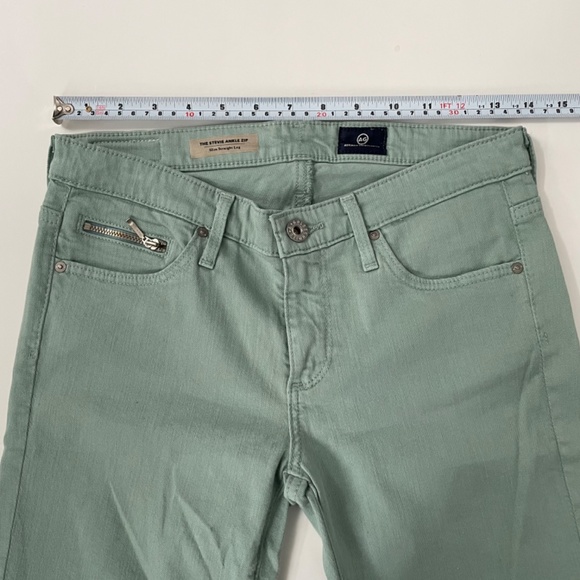 AG Adriano Goldschmied The Stevie Ankle Zip Slim Straight Leg Size 26R - Picture 10 of 13